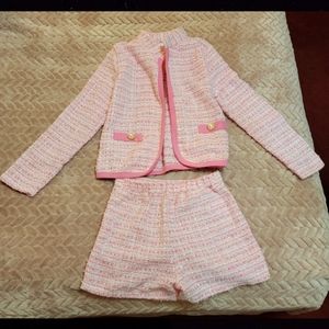 New Beautiful Mia Bella Girls little for girls size 10-12 short outfit